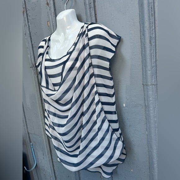 Willowmore striped sheer blouse, Approx M - Picture 3 of 8